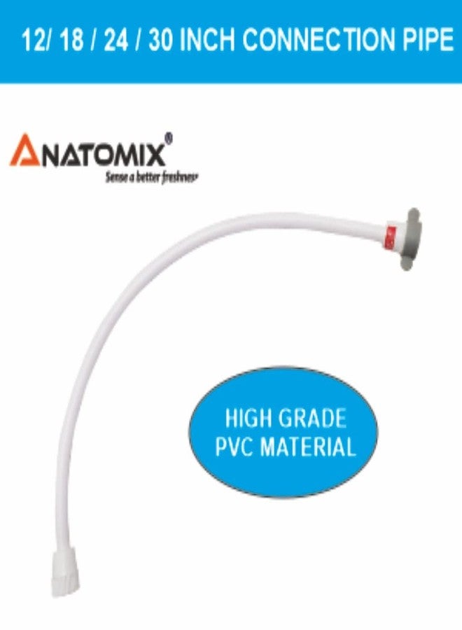 Anatomix Connection Pipe For Geyser/Connection Pipe For Wash Basin, Cistern Tank, Various Appliances (White, 18 Inch) - Pack of 2 LQ - Image 5